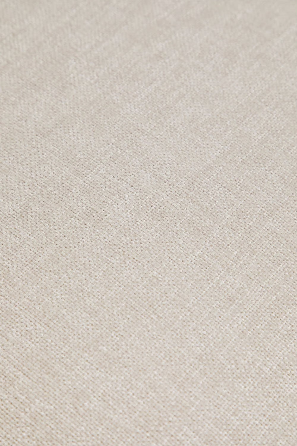 Divano angolare componibile Cardea 2 pezzi con chaise longue destra o sinistra e pouf imbottito - Sfoderabile Bouclè beige Crema