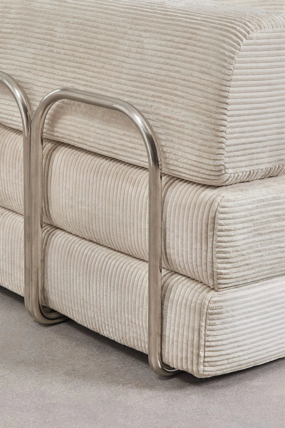 Divano letto 2 posti in velluto sfoderabile Igone 210x107cm