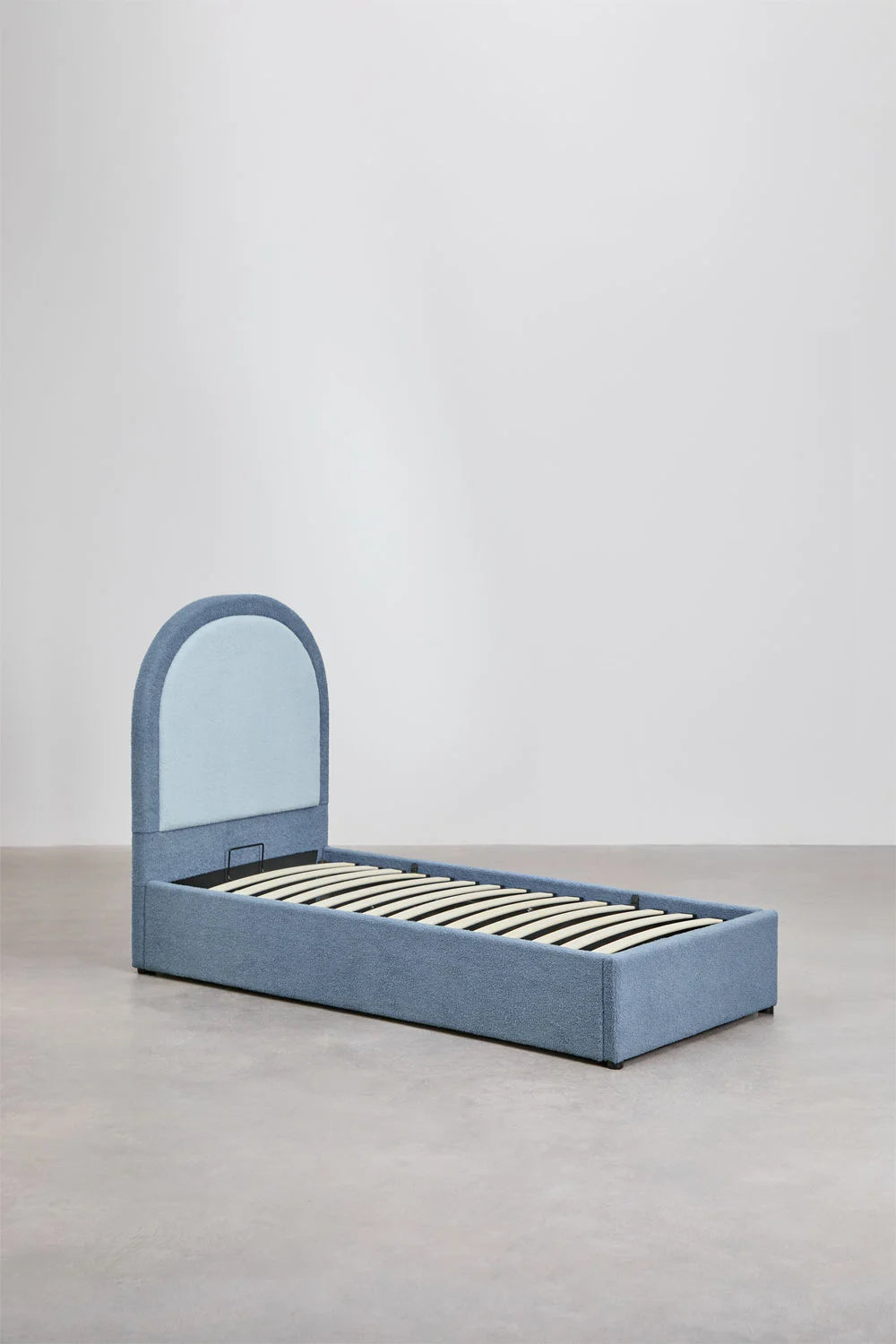 Letto bimbo con contenitore Kalwa Lamb azzurro