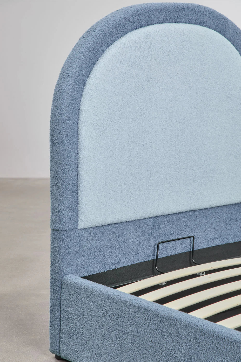 Letto bimbo con contenitore Kalwa Lamb azzurro