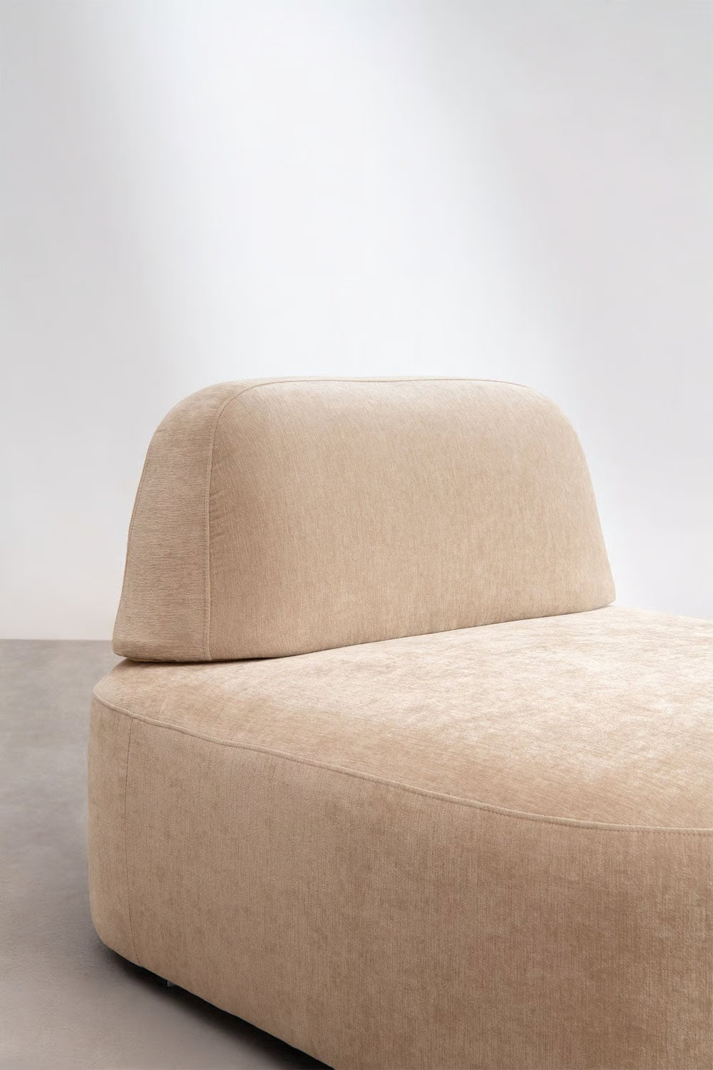 Giorgia - Divano modulare chaise longue sinistro a 3 pezzi rivestito