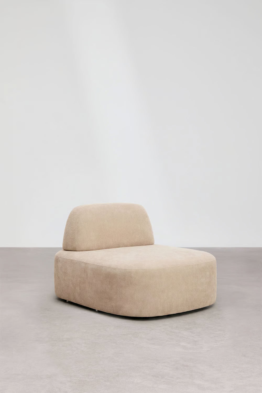 Giorgia - Divano modulare chaise longue sinistro a 3 pezzi rivestito