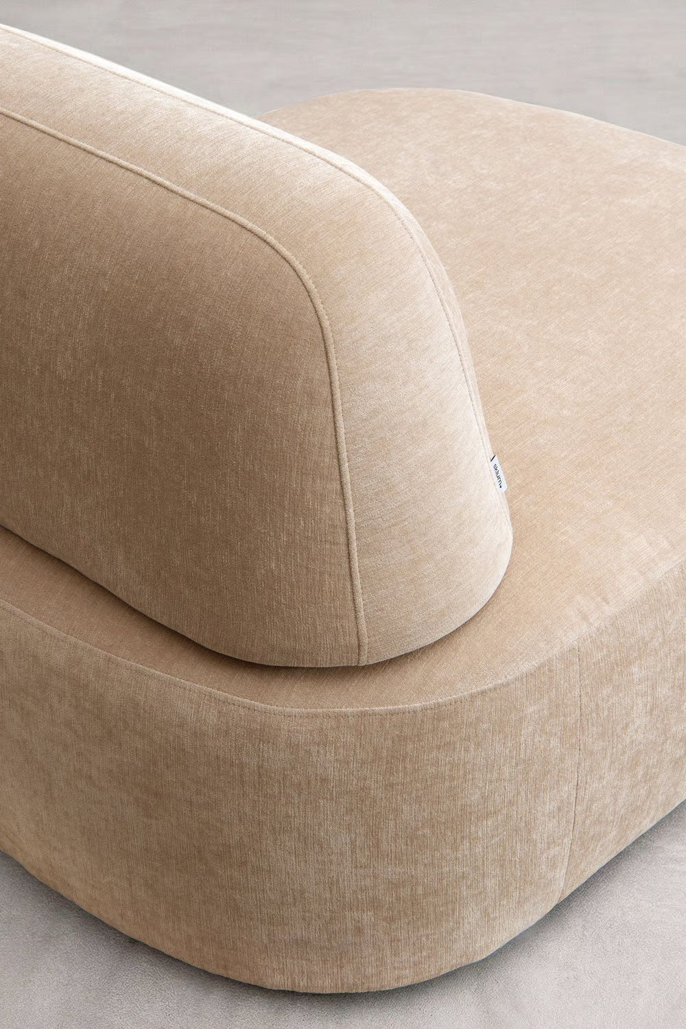 Giorgia - Divano modulare chaise longue sinistro a 3 pezzi rivestito
