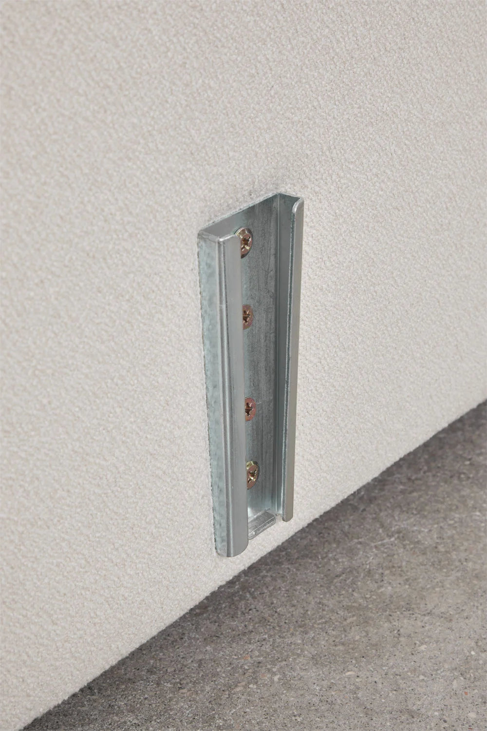 Divano modulare chaise longue sinistro a 3 pezzi in tessuto bouclé Eliot 315x170