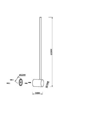Lampada a muro Light stick - Maytoni - Ottone - MOD237WL-L6BS3K