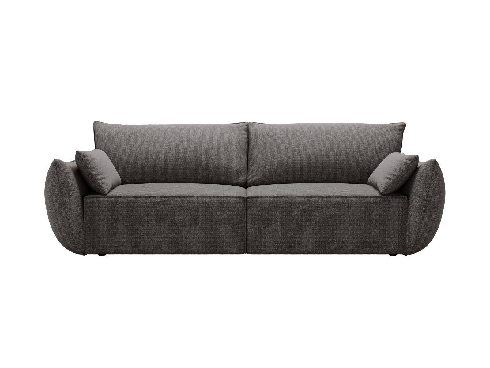 Divano Letto con Contenitore, "Kaelle", 3 Posti, 244x97x91 - Grigio