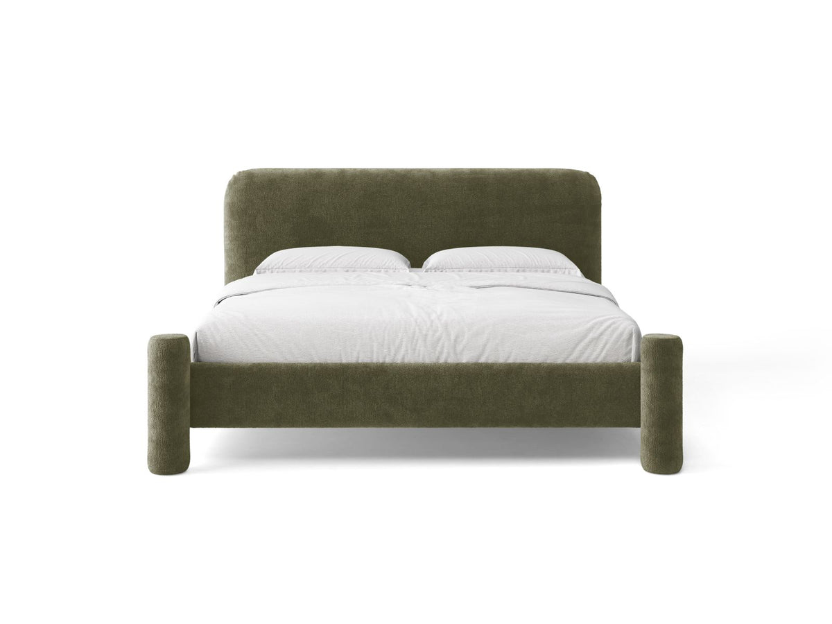 Letto con Testata Vera - Verde 160x200