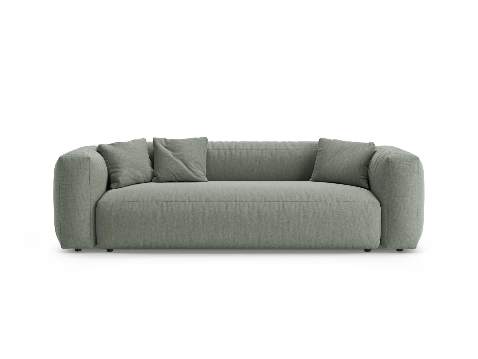 Divano con Funzione Letto, "Martina", 3 Posti, 264x106x75 - Verde Muschio