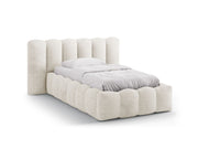 Letto con Contenitore e Testata, "Lupine", 226x174x95 - Beige Chiaro