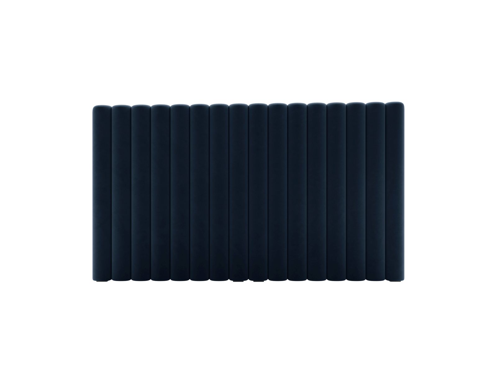 Testata in Velluto, "Mistero", 160x13x95 - Blu Scuro