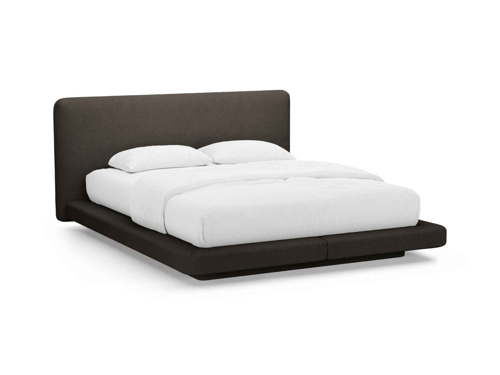Letto con Testata, "Linea", 225x224x98 - Marrone