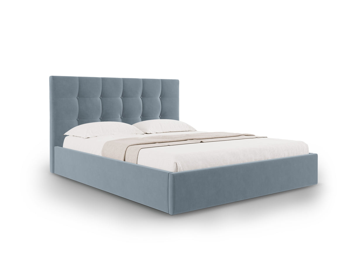 Letto Contenitore con Testata Phaedra - Blu 180x200