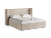Letto con Contenitore e Testata, "Mount", 228x236x120 - Beige