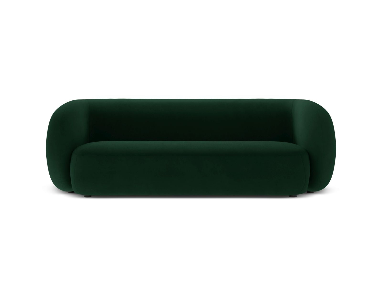 Divano Modulare in Velluto, "Kate", 3 Posti, 213x99x76 - Verde Bottiglia