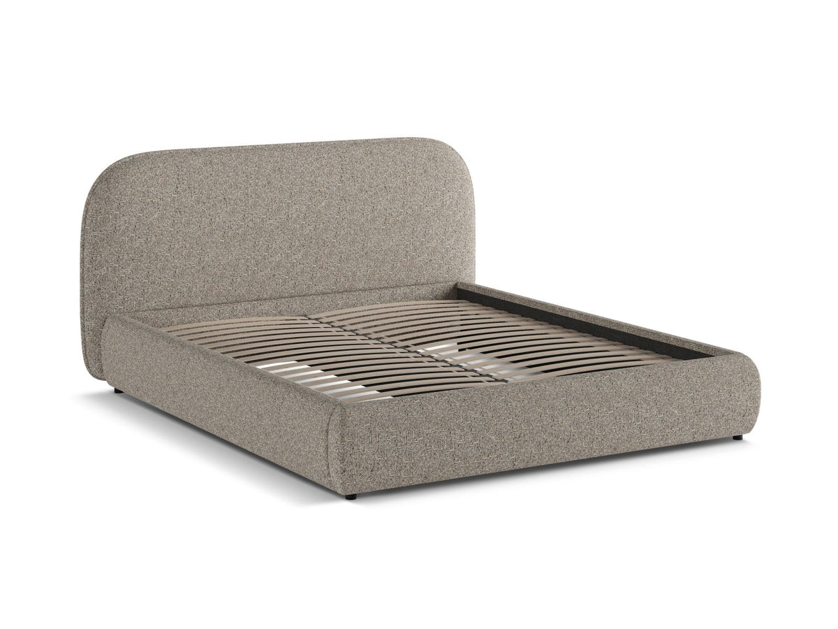 Letto con Testata Murada - Grigio Marrone Mélange 160x200