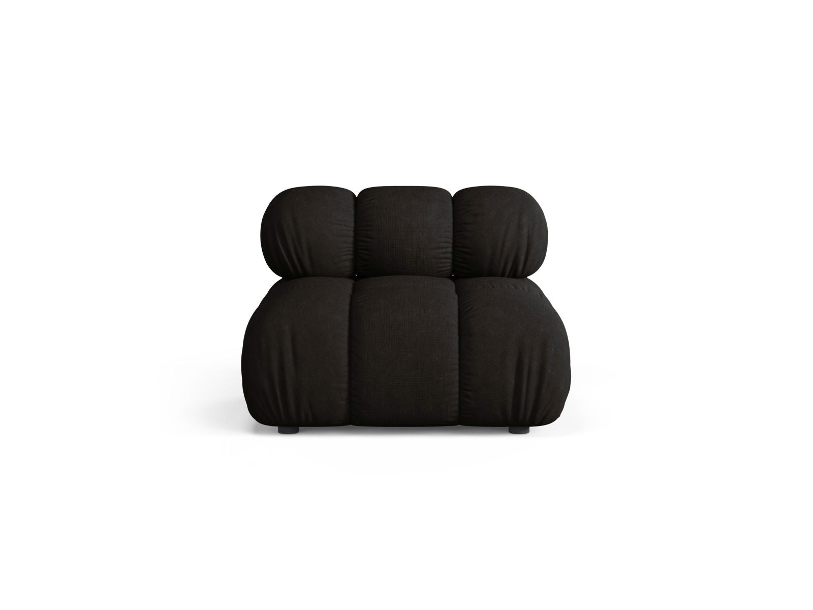 Modulo senza Braccioli, "Bellis", 1 Posto, 94x94x70 - Nero