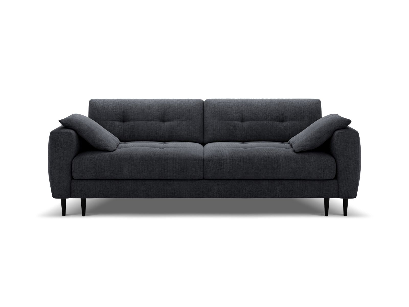 Divano Letto con Contenitore, "Bemy", 3 Posti, 242x110x92 - Blu Scuro