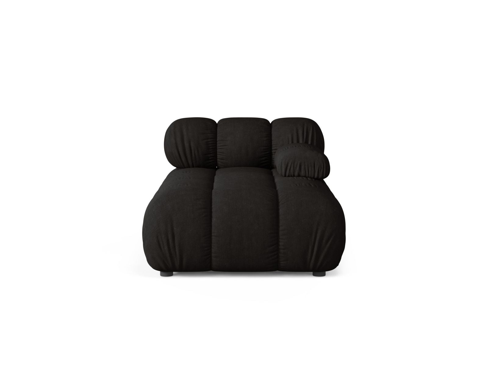 Chaise Longue Destra, "Bellis", 1 Posto, 155x94x70 - Nero