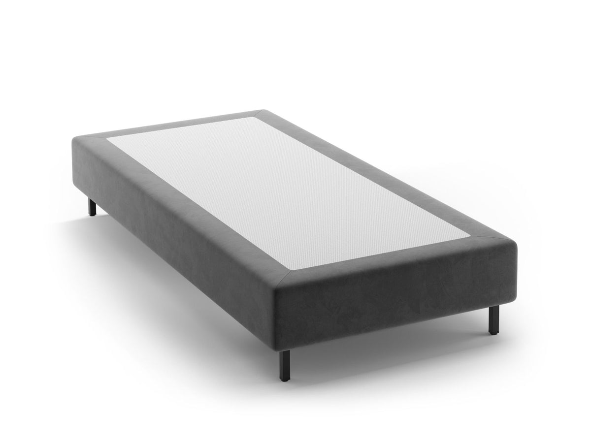 Base Letto Whale Gambe metallo nero - Grigio 90x200