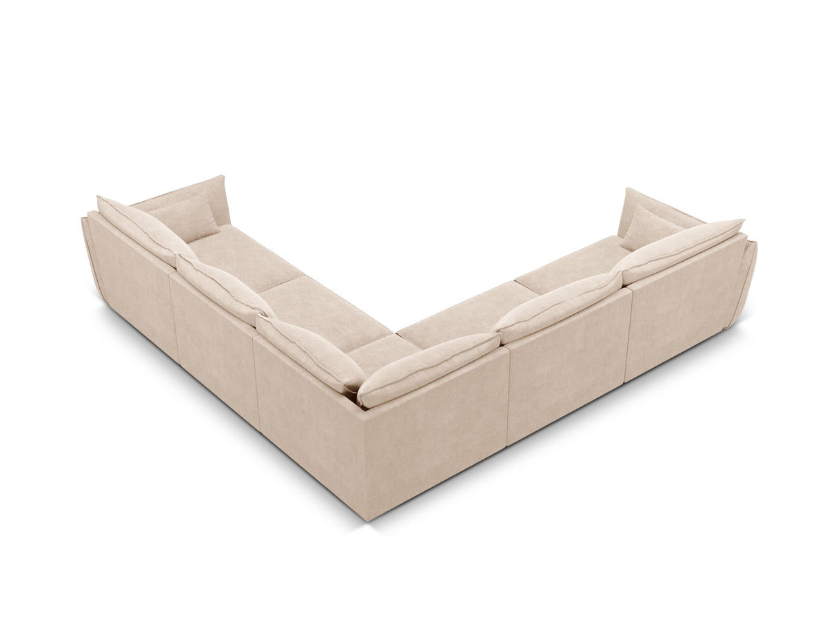 Divano Angolare Simmetrico Kaelle, 7 Posti, 286x286x85