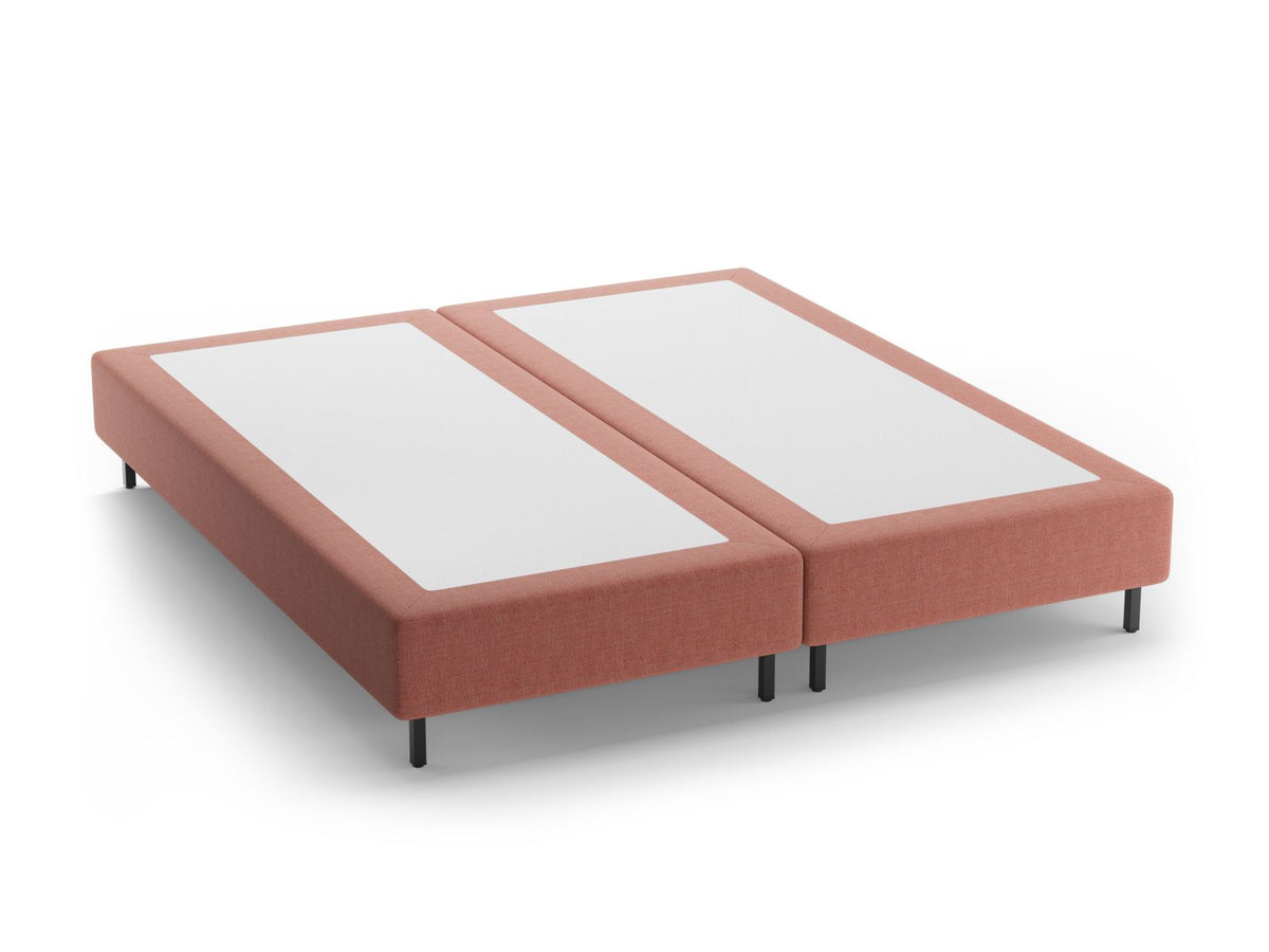 Base Letto Whale Gambe metallo nero - Rosso 160x200