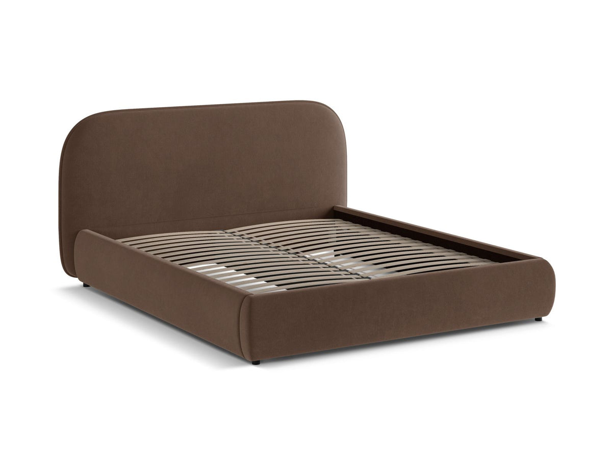 Letto con Testata Murada - Cioccolato 180x200