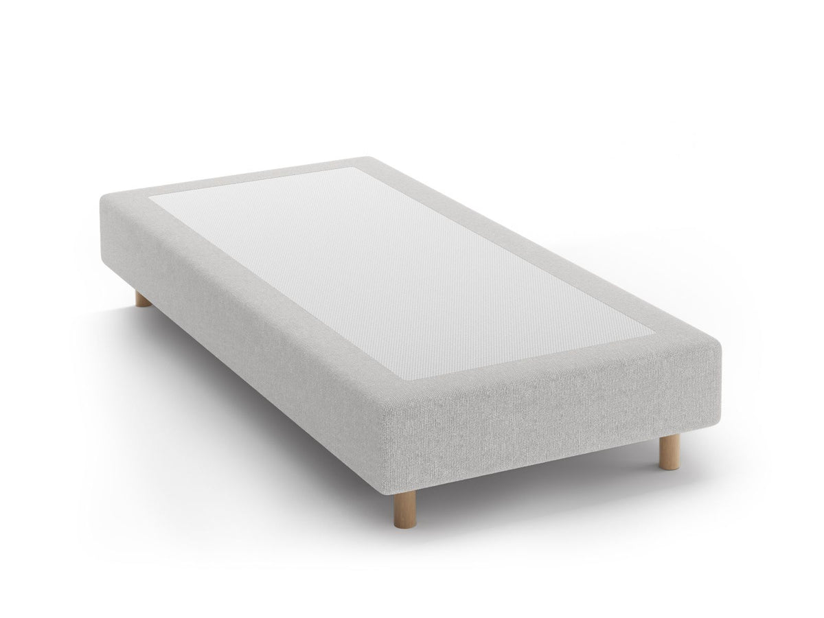 Base Letto Whale Gambe legno di faggio naturale - Argento 90x200
