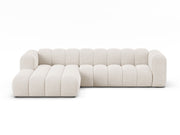 Divano Angolare Modulare Sinistro, "Lupine", 4 Posti, 290x177x70 - Beige Chiaro