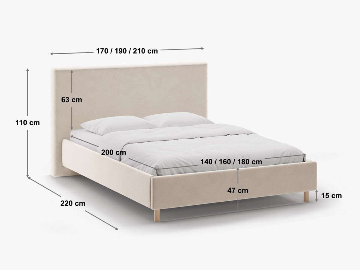 Letto Contenitore con Testata Eloise