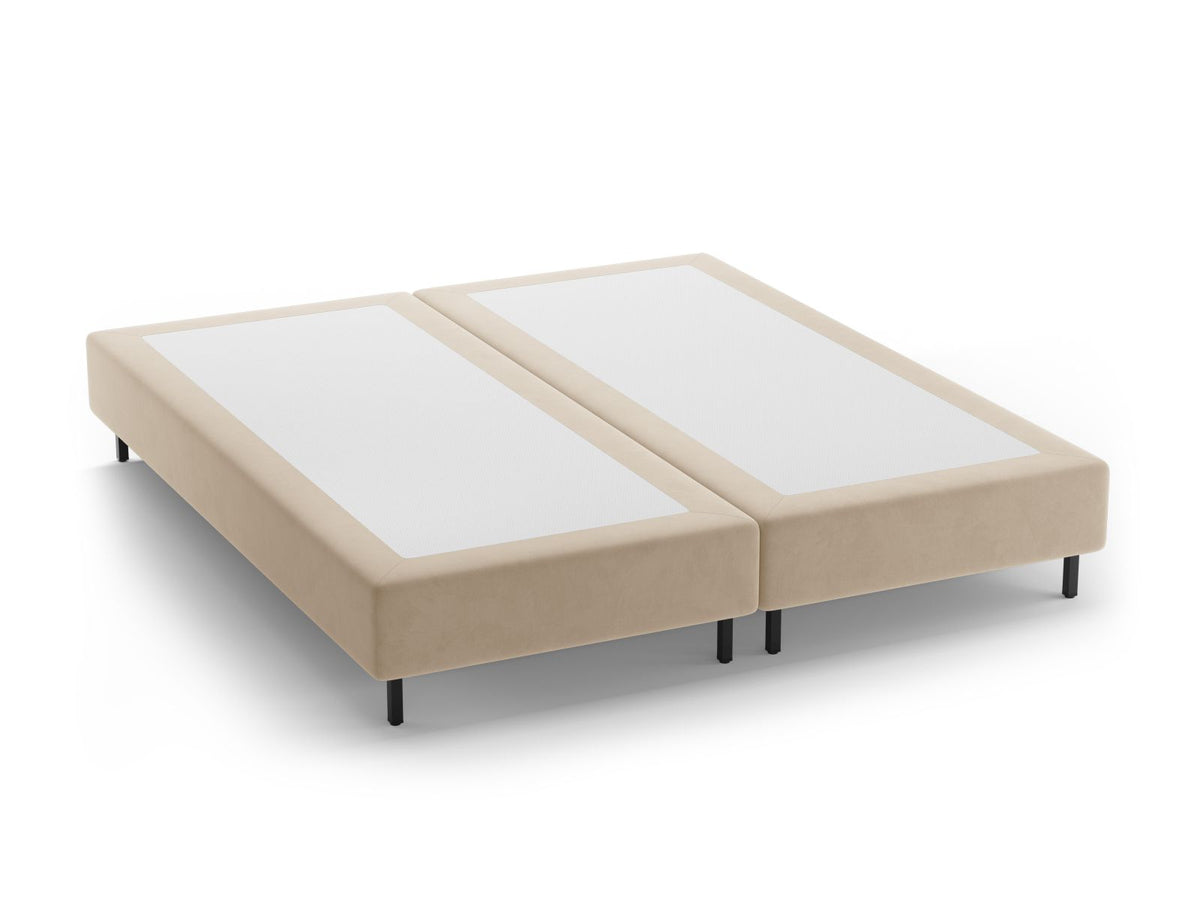 Base Letto Whale Gambe metallo nero - Nude 180x200