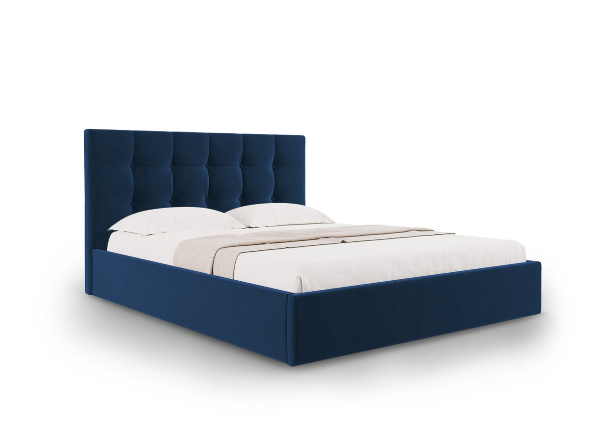 Letto Contenitore con Testata Phaedra - Blu Reale 180x200