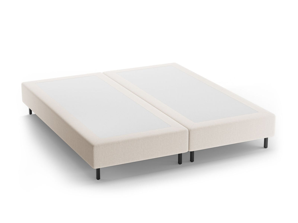 Base Letto Whale Gambe metallo nero - Bianco 140x200
