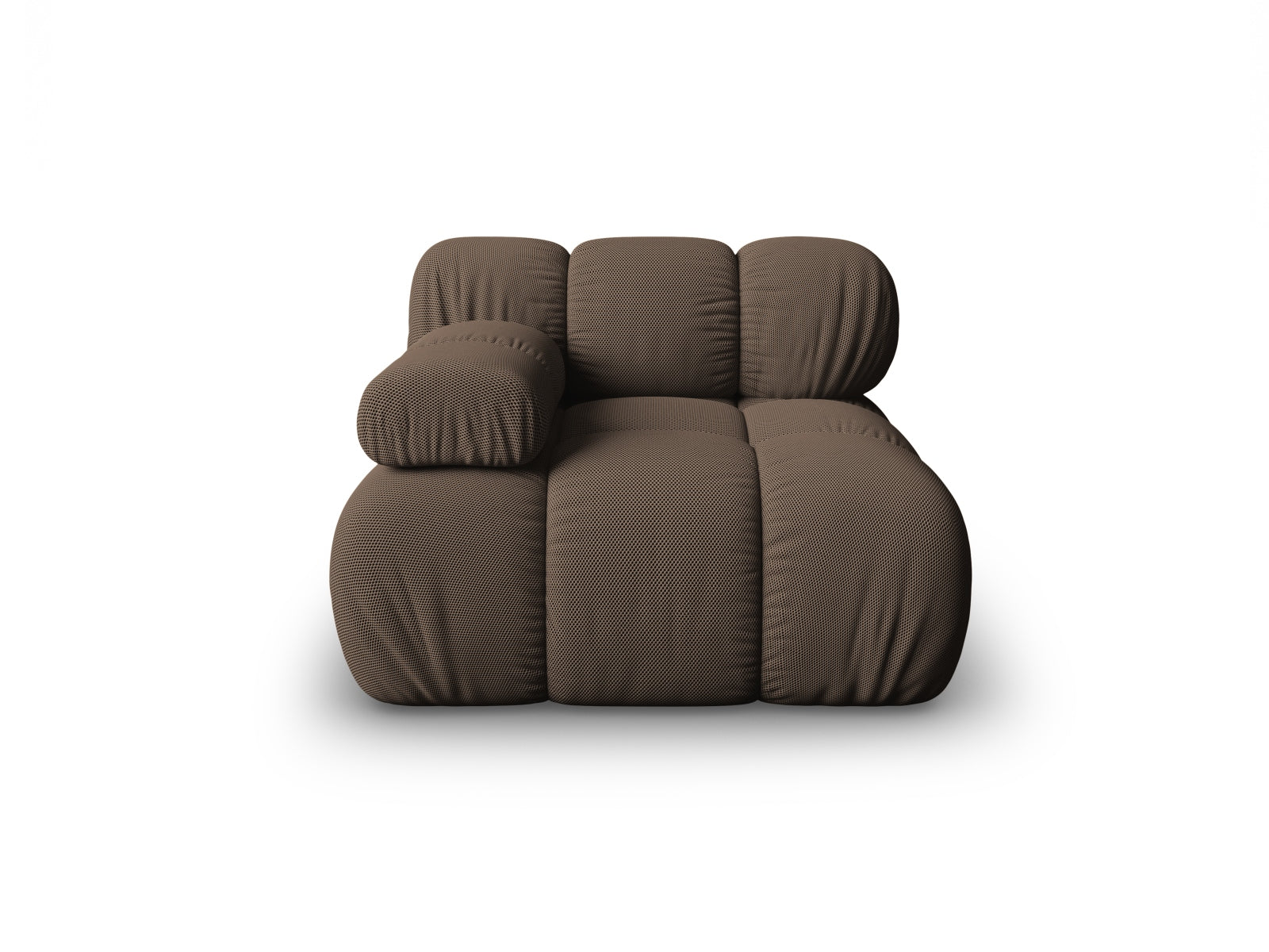 Modulo Sinistro, "Bellis", 1 Posto, 94x94x70 - Marrone