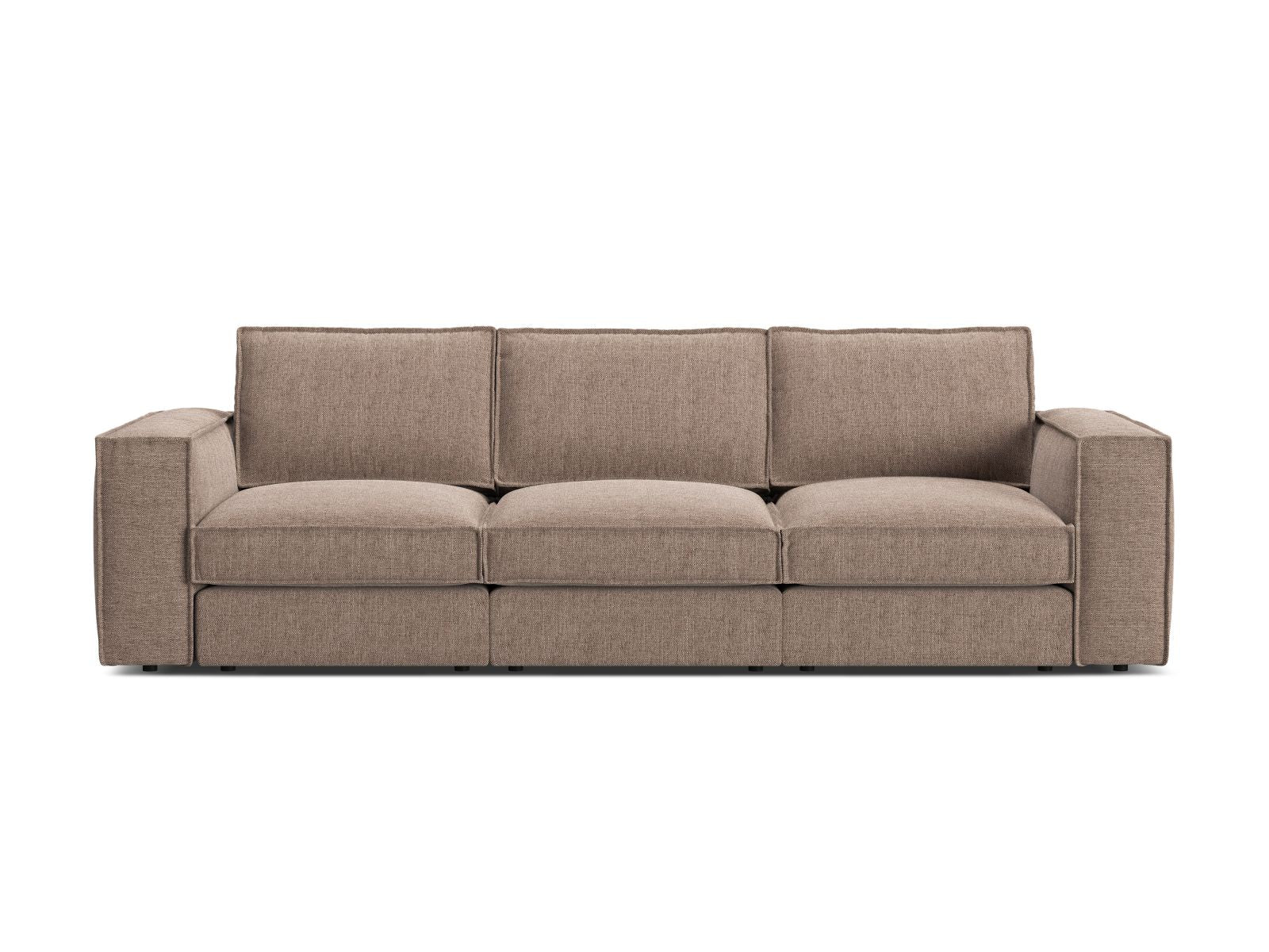 Divano Modulare, "Pola", 4 Posti, 284x103x88 - Marrone Chiaro