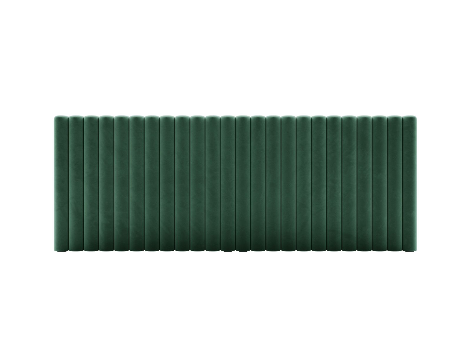Testata in Velluto, "Mistero", 240x13x95 - Verde