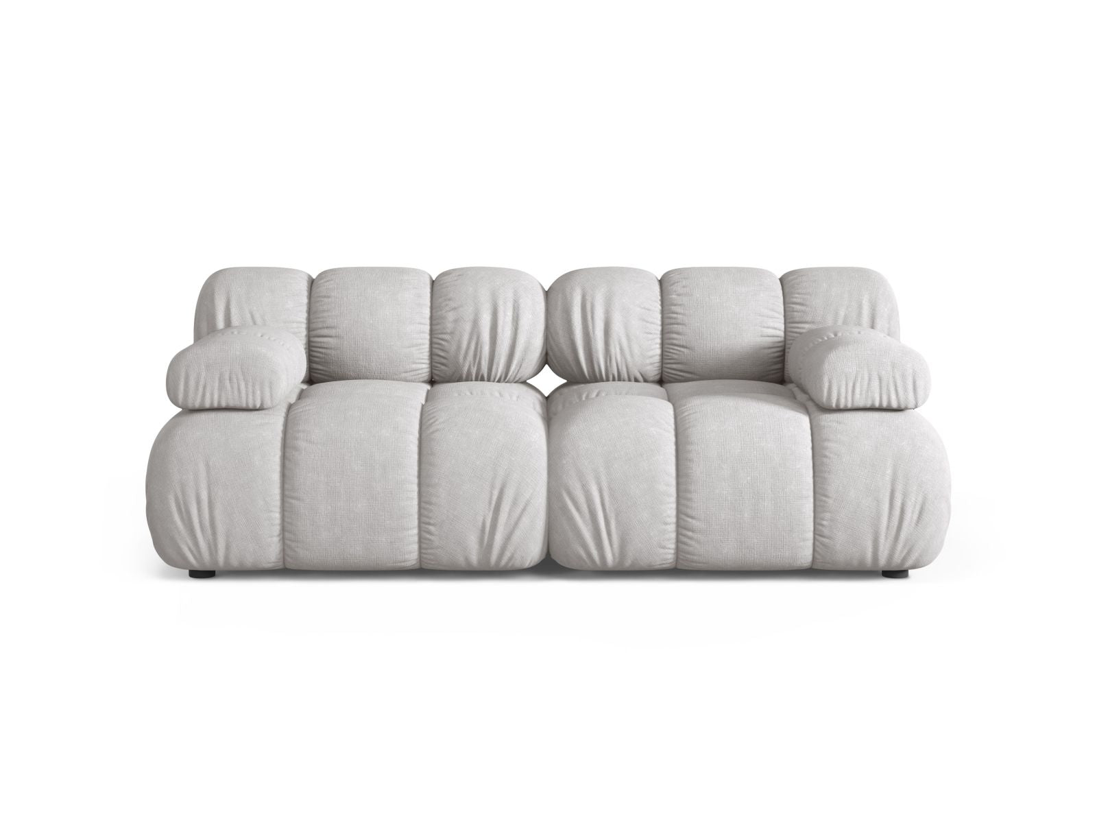 Divano Modulare, "Bellis", 2 Posti, 188x94x70 - Grigio Chiaro