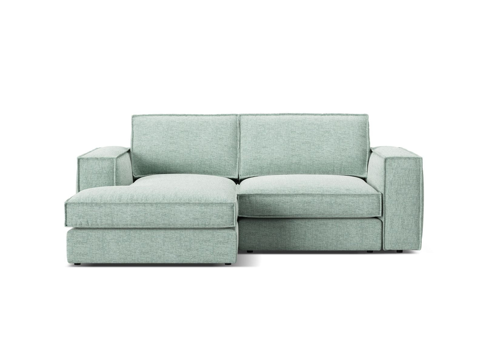 Divano Angolare Modulare Sinistro, "Pola", 2 Posti, 226x158x88 - Menta