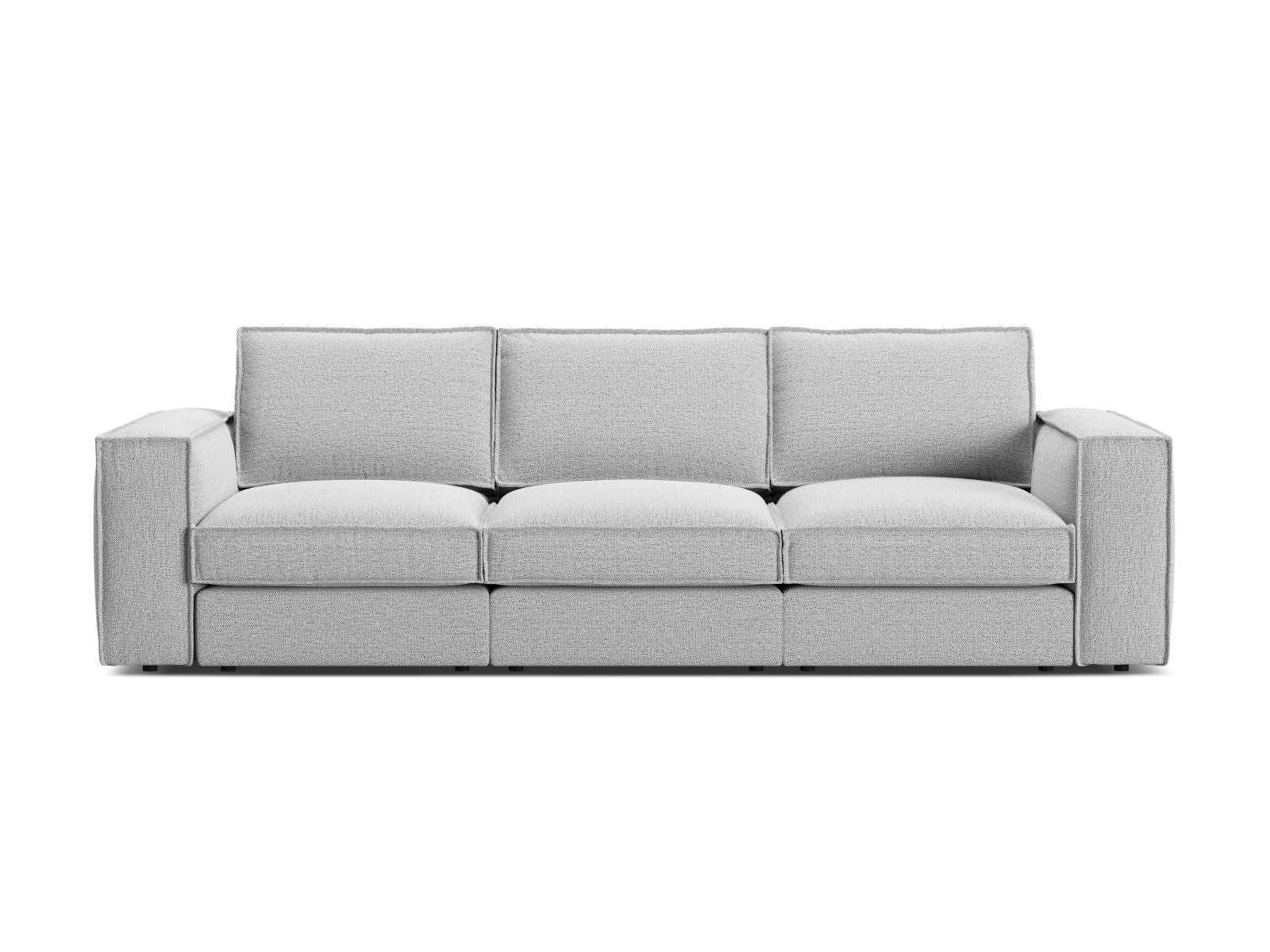 Divano Modulare, "Pola", 4 Posti, 284x103x88 - Grigio Chiaro