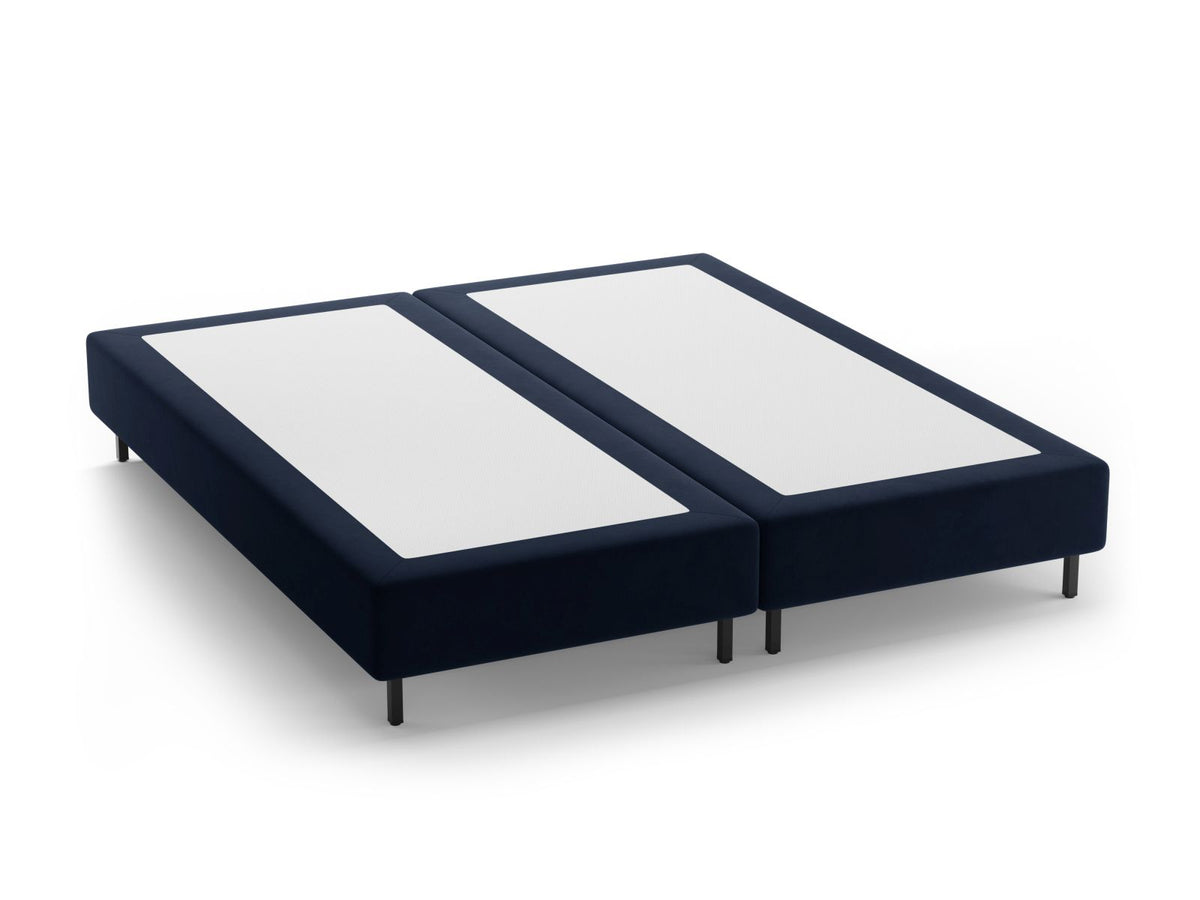 Base Letto Whale Gambe metallo nero - Blu Scuro 200x200