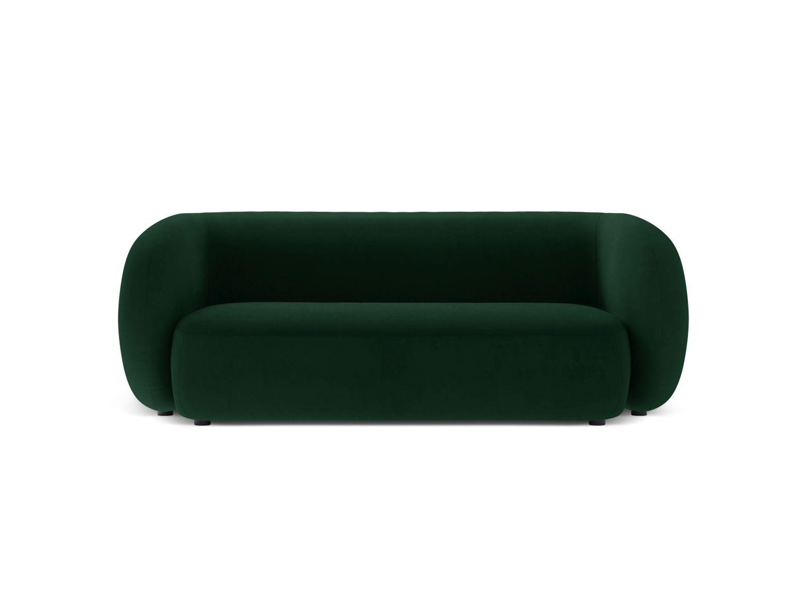 Divano Modulare in Velluto, "Kate", 2 Posti, 183x99x76 - Verde Bottiglia