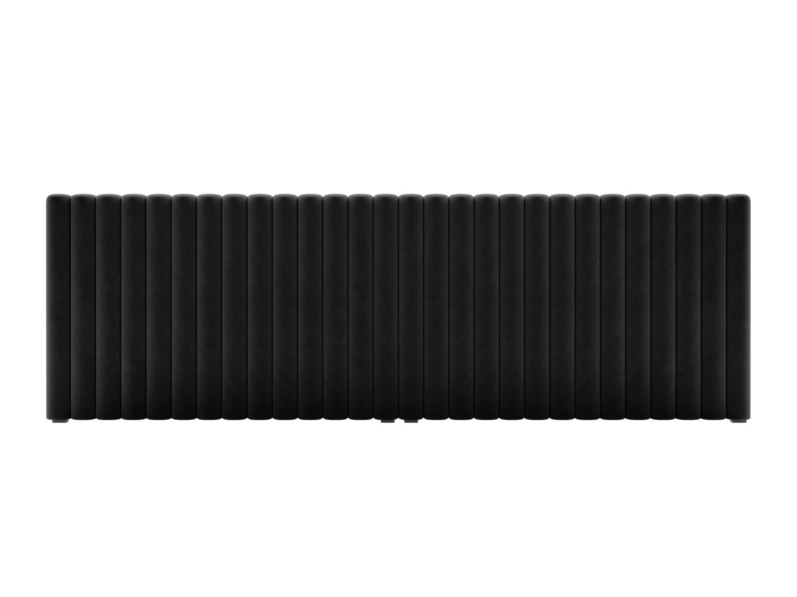 Testata in Velluto, "Mistero", 280x13x95 - Nero