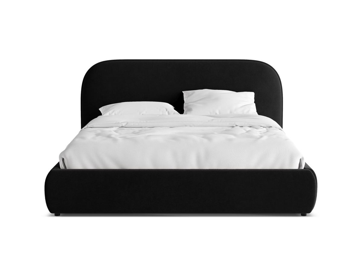 Letto con Testata Murada - Nero 160x200