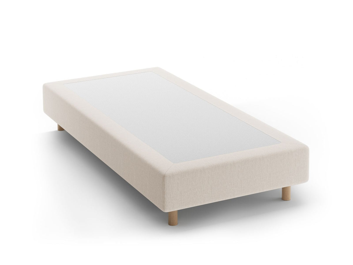 Base Letto Whale Gambe legno di faggio naturale - Bianco 90x200