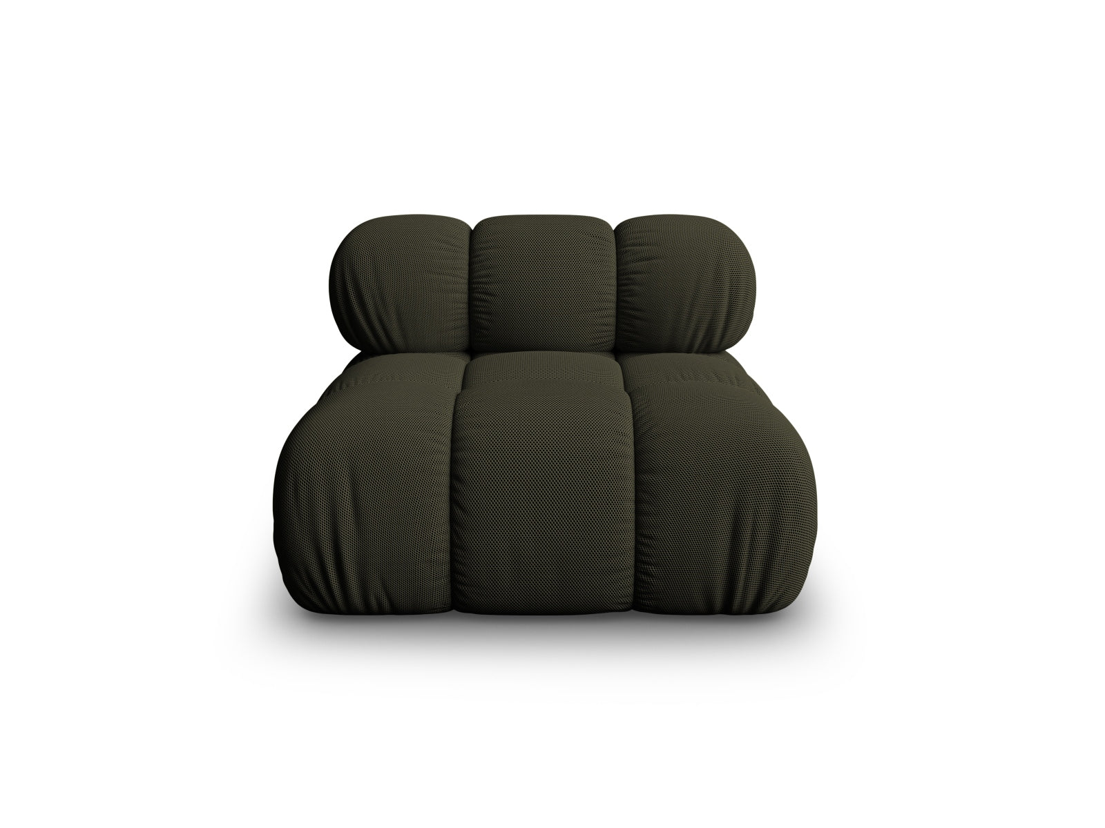 Modulo senza Braccioli, "Bellis", 1 Posto, 94x94x70 - Verde Amazon