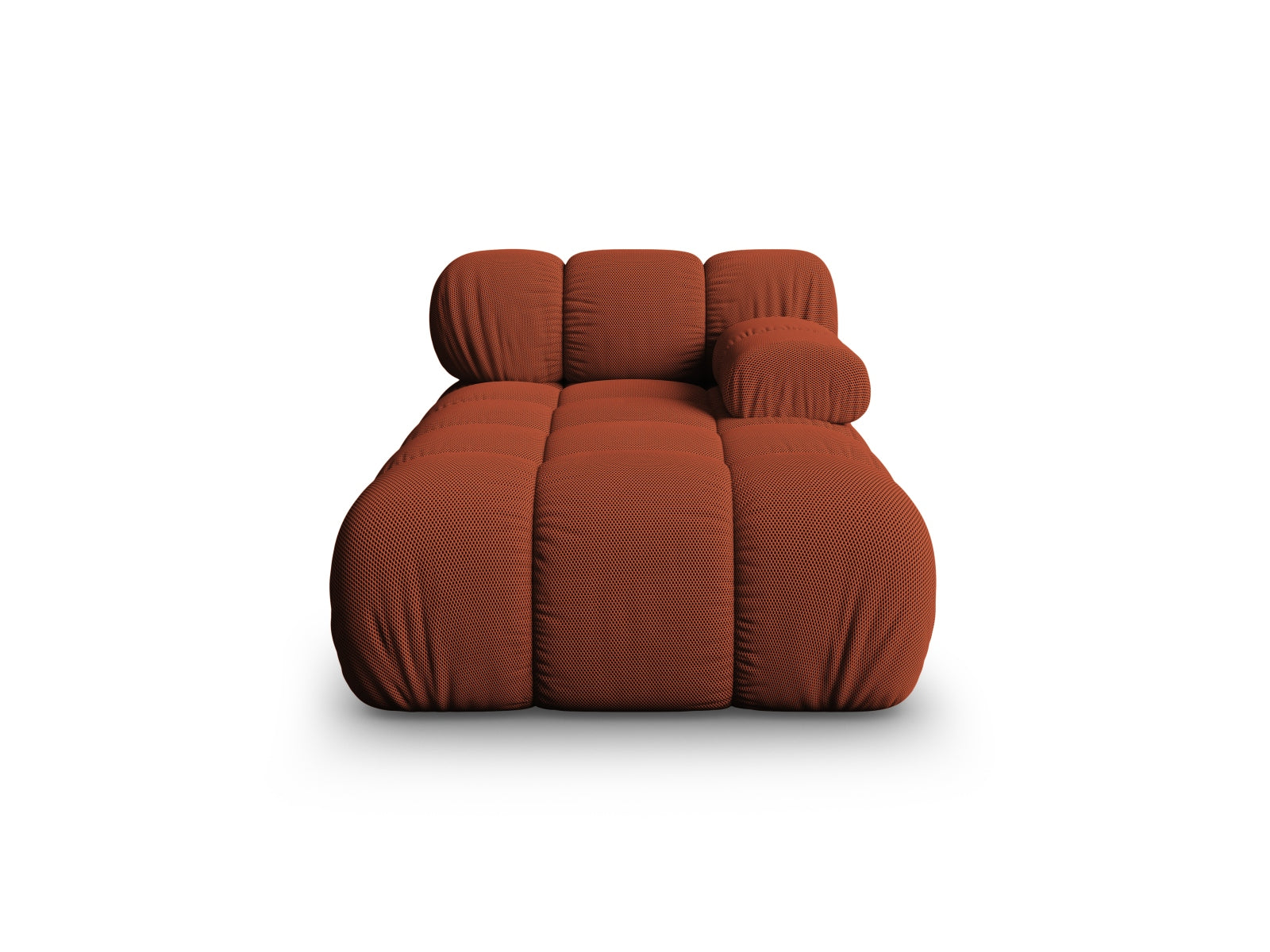 Chaise Longue Destra, "Bellis", 1 Posto, 155x94x70 - Mattone