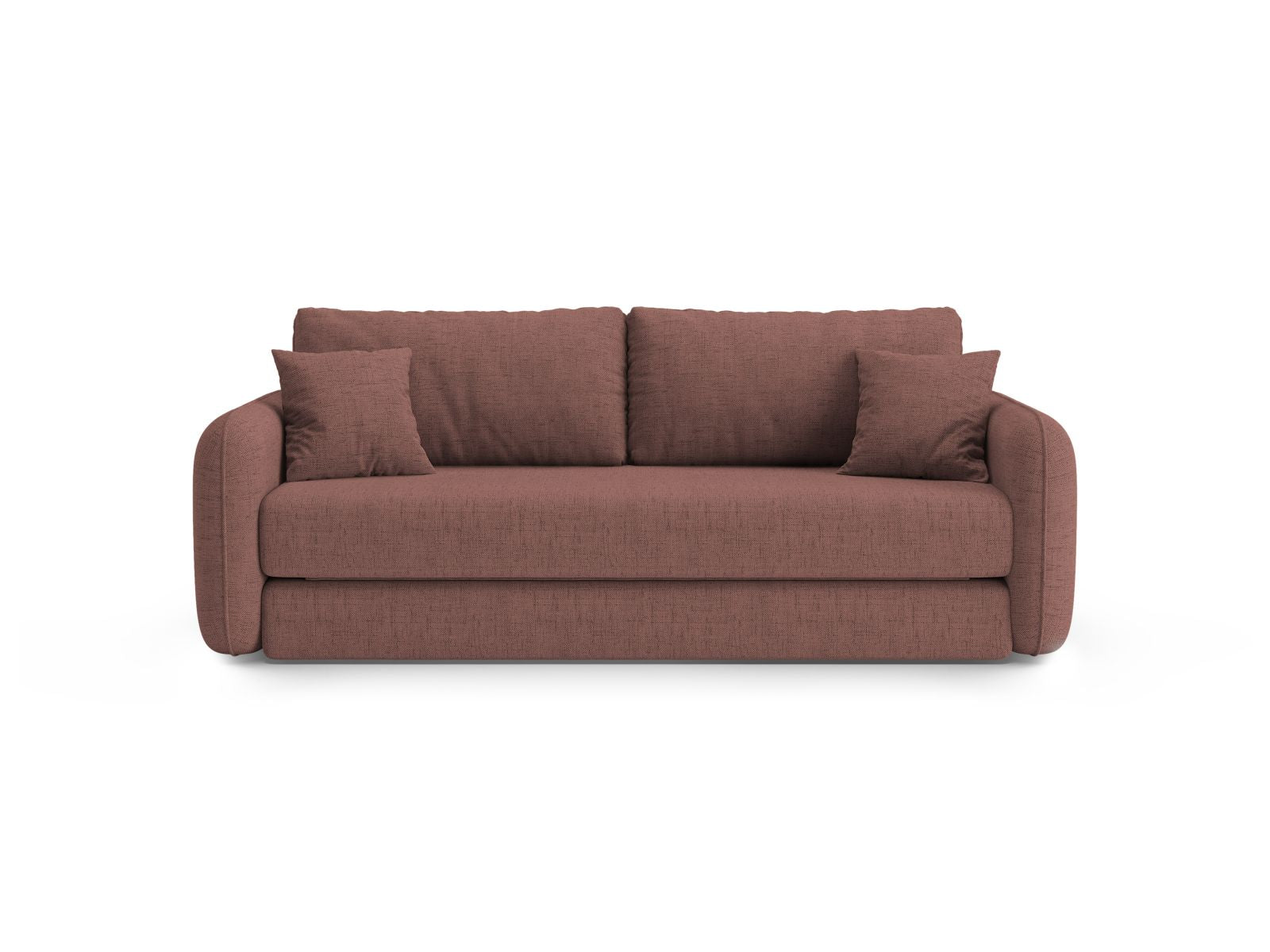 Divano con Funzione Letto, "Dormi", 3 Posti, 225x94x87 - Rosa Scuro
