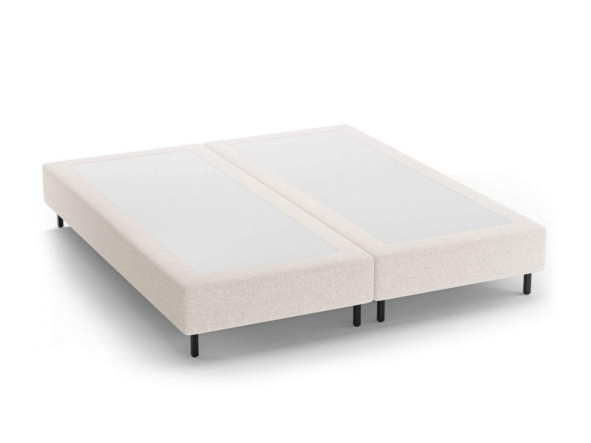 Base Letto Whale Gambe metallo nero - Beige Chiaro 200x200