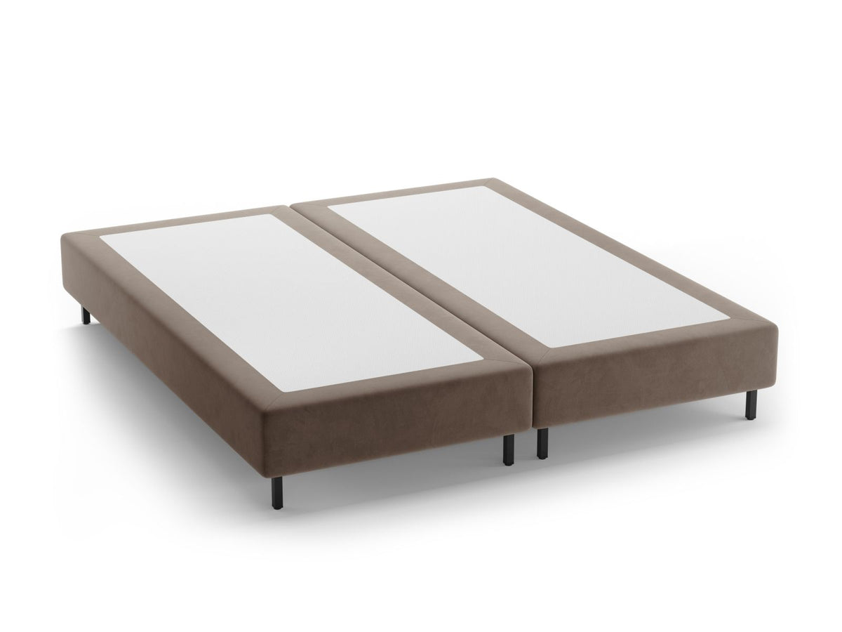Base Letto Whale Gambe metallo nero - Grigio Caldo 180x200