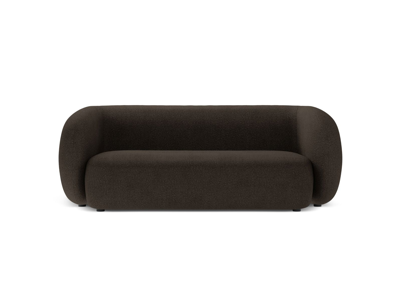 Divano Modulare in Bouclé, "Kate", 2 Posti, 183x99x76 - Marrone