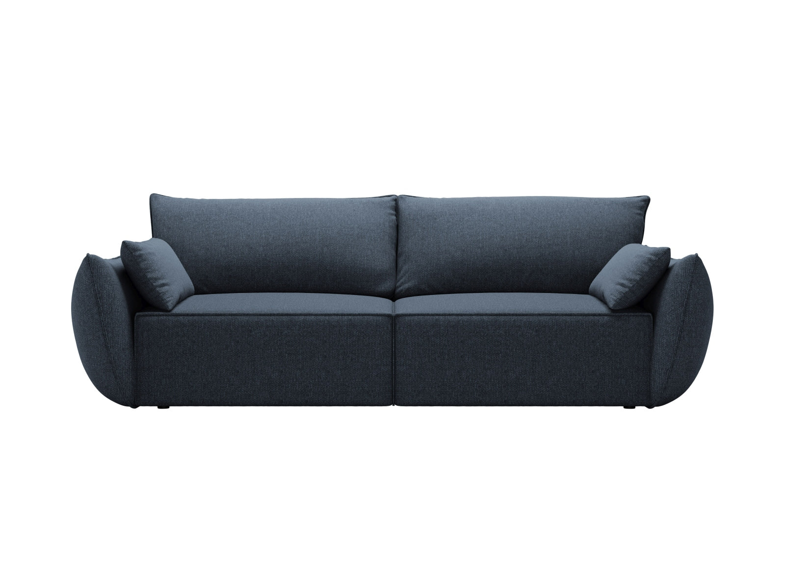Divano Letto con Contenitore, "Kaelle", 3 Posti, 244x97x91 - Blu Royal